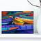 Designart - Boats at sunset - Nautical Painting Print on Wrapped Canvas